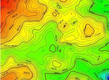 等高线地形图的判读与应用