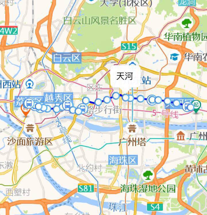广州541路公交车路线图图片
