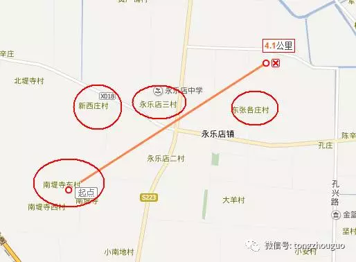 上坡,小沙务,安辛庄,大沙务,尹家河,桥上,黄东仪,杜店 3,永乐店五村