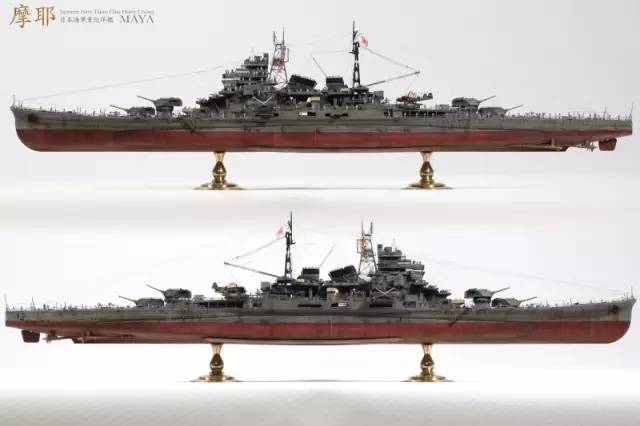 军舰模型：侵华急先锋- 旧日本海军重巡洋舰摩耶号！-搜狐