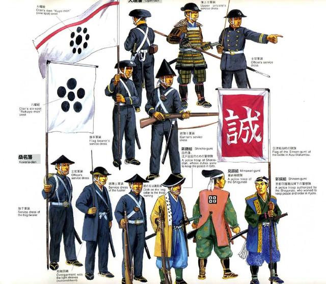 日本军服演变史图片