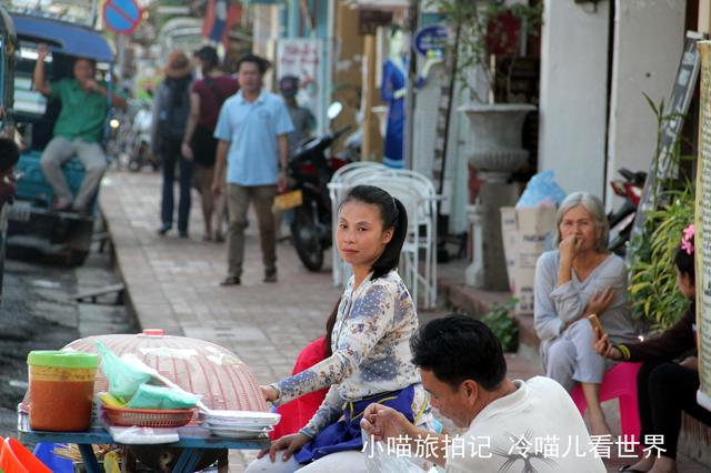 實拍老撾街頭的女人