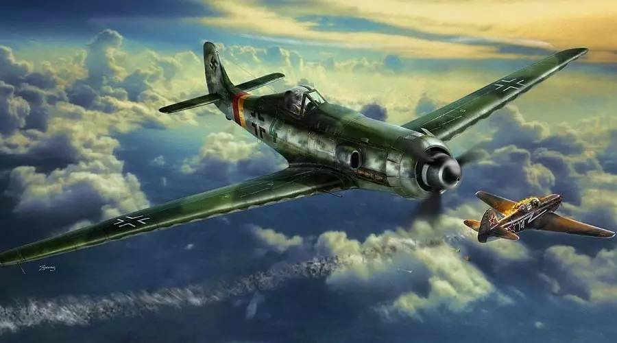 二战德国空战利器屠夫鸟福克沃尔夫fw190型战斗机