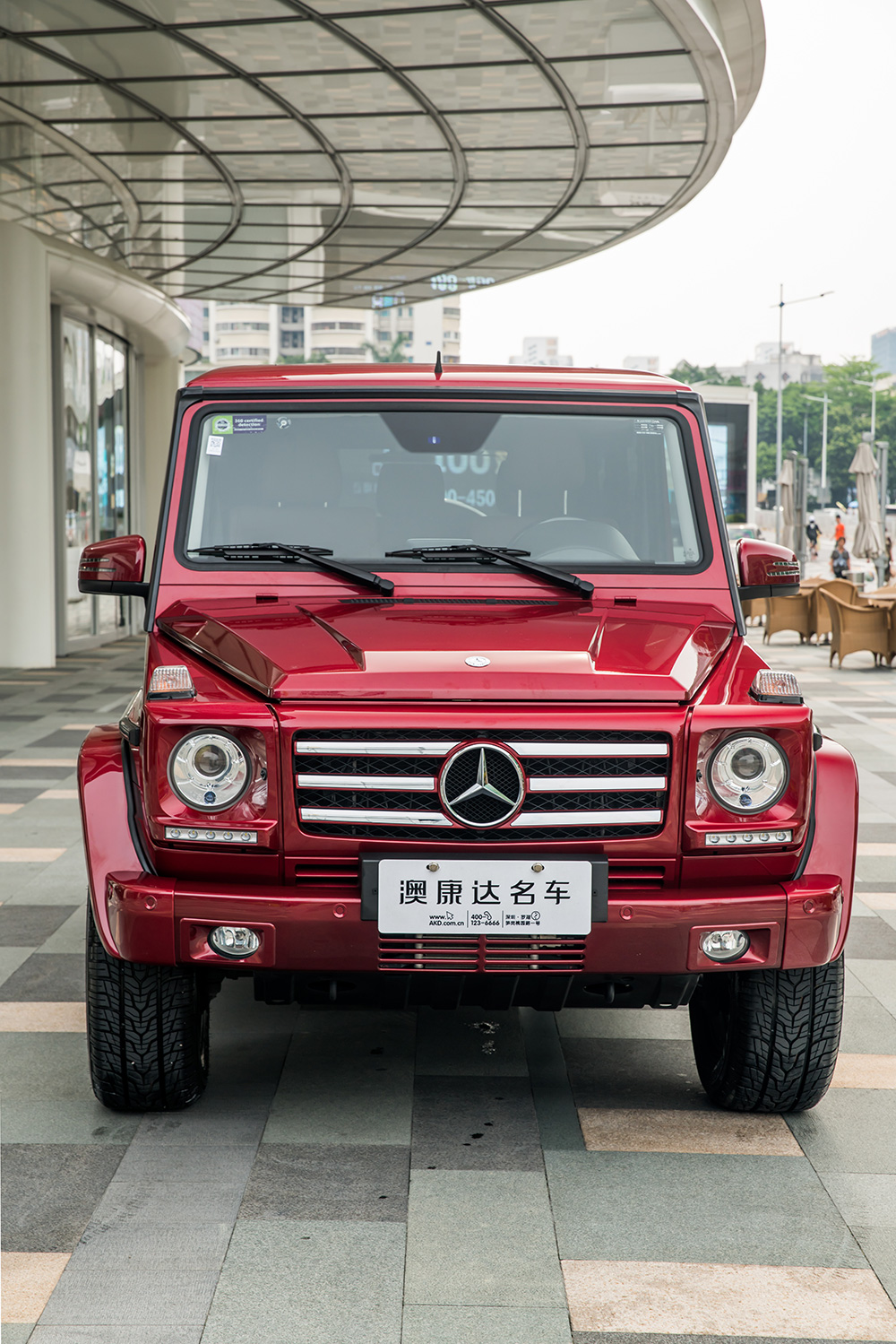 神級越野車紅黑配奔馳g500澳康達雙車實拍