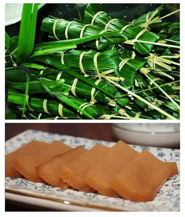 黄栀子染糯米包粽子图片