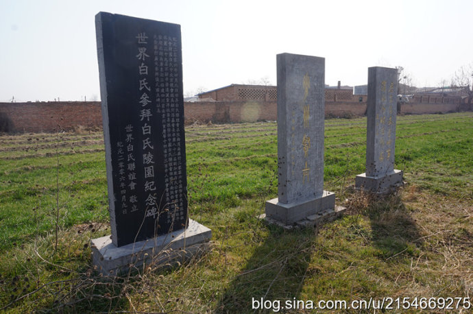 还没有靠近白氏家族墓,前方树立的大量纪念碑,大有"喧宾夺主"之势