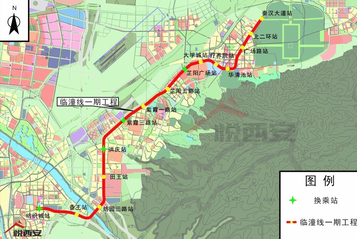 秦汉大道临潼段规划图图片