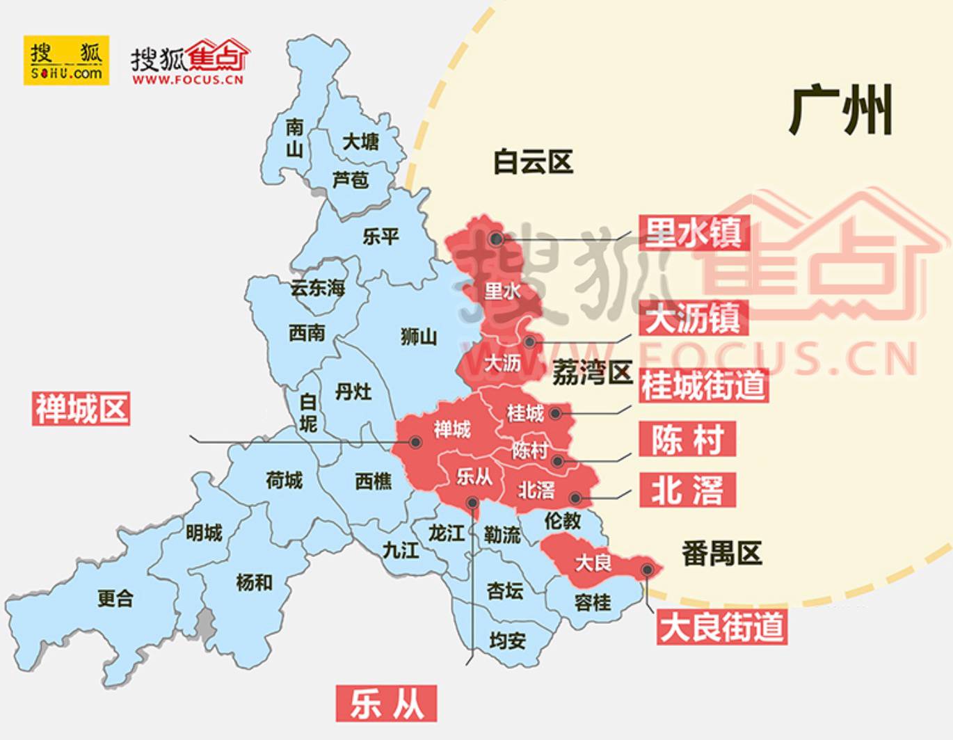 广东佛山大沥镇地图图片