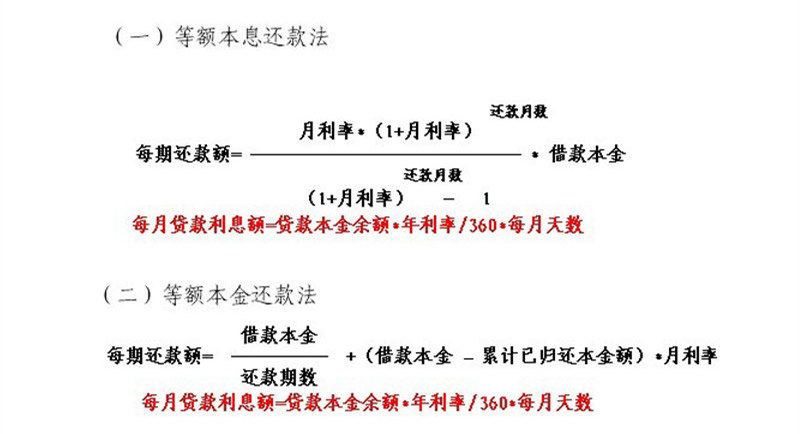 贷款等额本金和等额本息是咋回事?