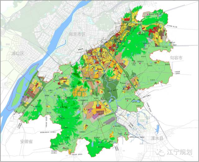 南京市江宁区乡镇地图图片