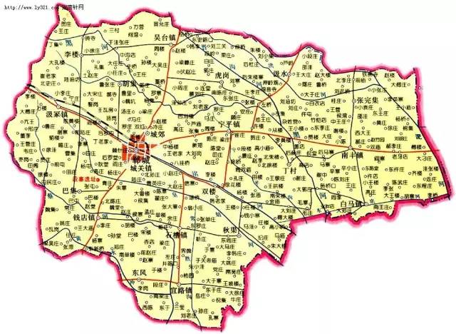 郸城乡镇地图全图图片