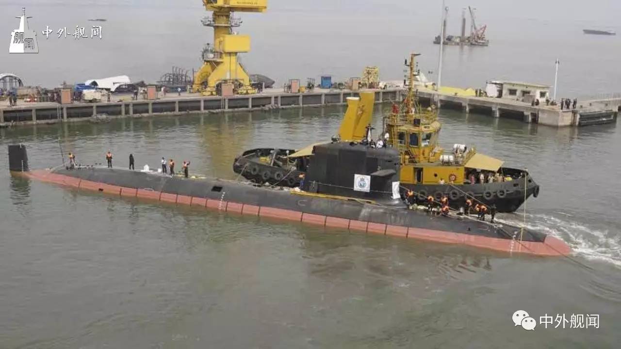【今日舰闻】印度海军第二艘国产鲉鱼型常规潜艇近日海试