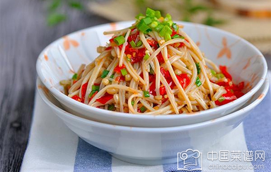 【每日鲜蔬榜【剁椒金针菇】鲜辣下饭的开胃小菜,简单易学