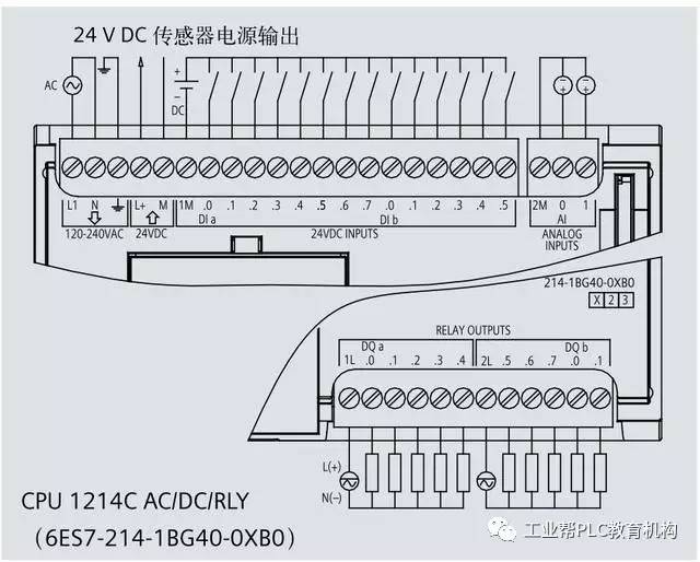 plc输入输出接线图图片