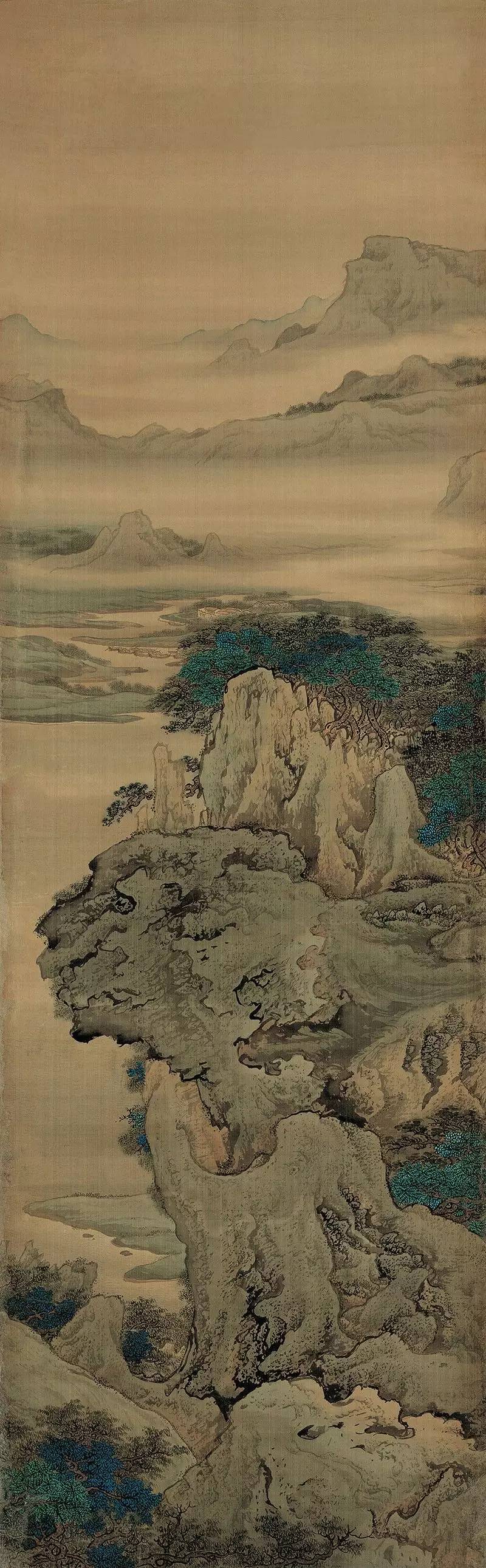 画家用唐朝诗人杜牧《阿房宫赋》文意,拟写阿房宫胜景.