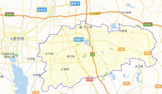 邹城市市区地图高清版图片