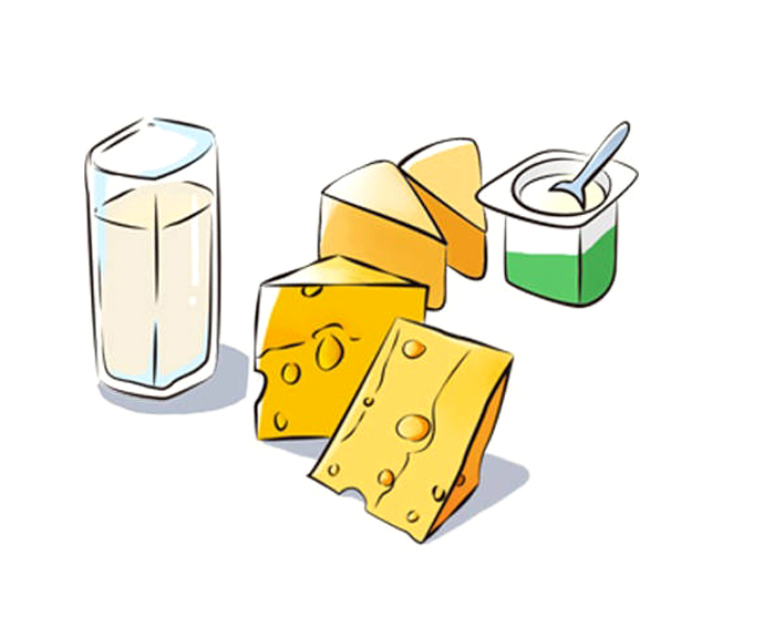 高蛋白食物卡通图片