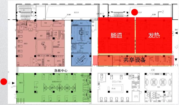 有的设计在山上,但是为了方便把发热门诊放到了一楼