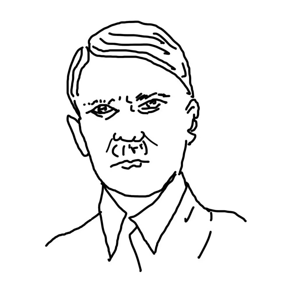希特勒手绘图片