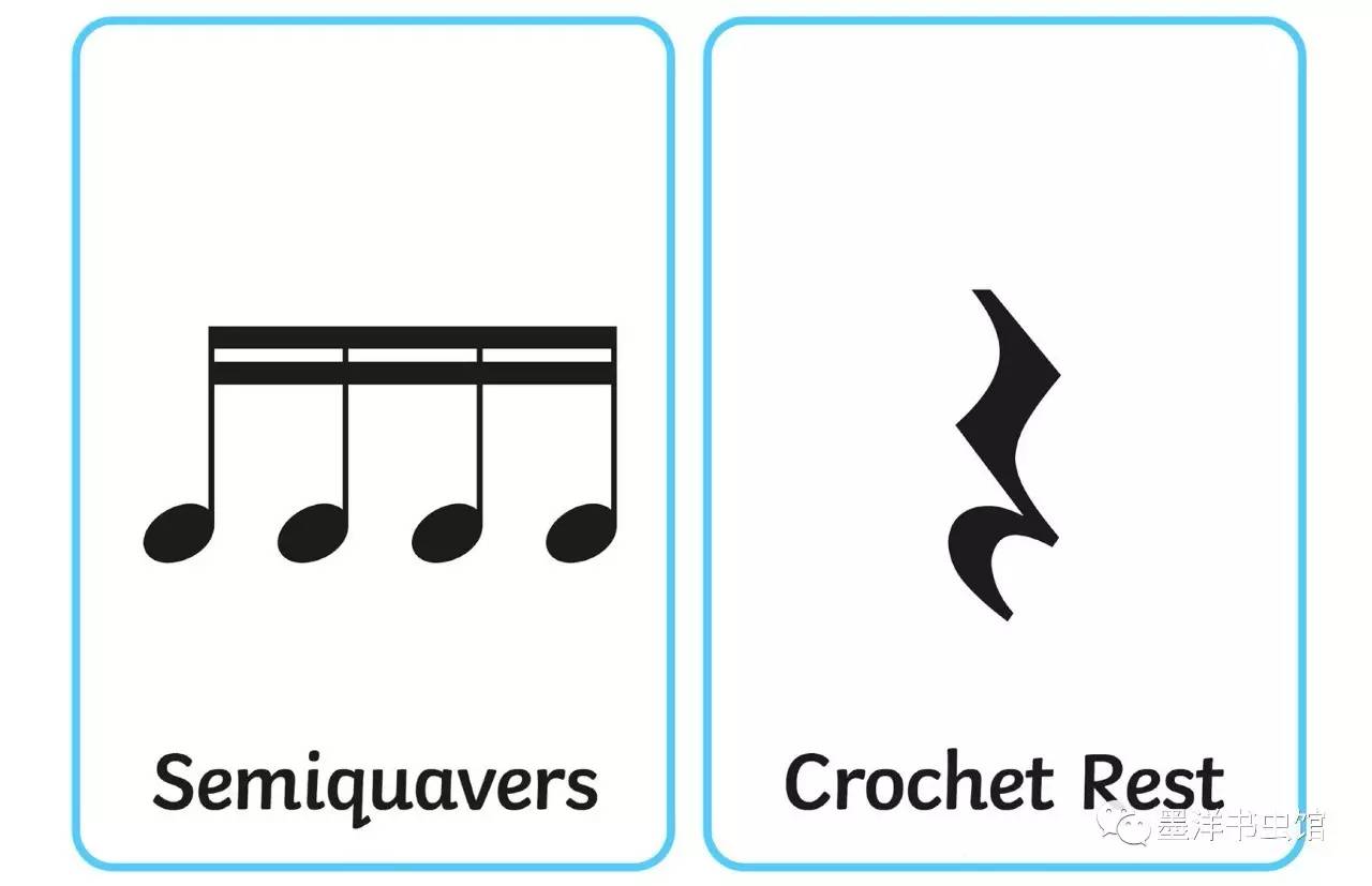 quaver rest 八分休止符※ treble clef 高音譜號※ bass clef 低音