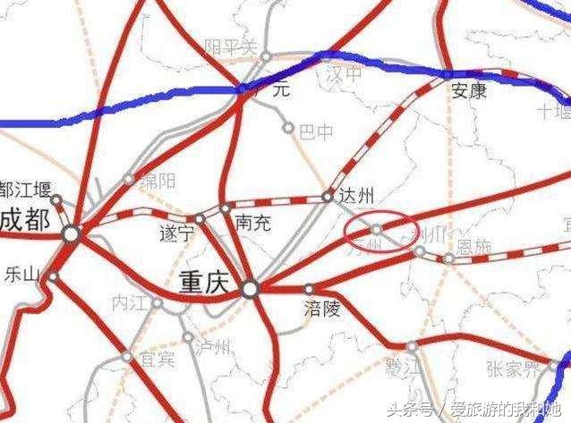 中国八纵八横高铁新时代,重庆这座小城将会有大发展!