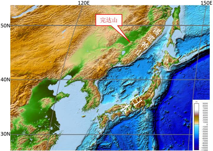 图1完达山位置图(据百度地图和中国山脉图)完达山山脉位于黑龙江省