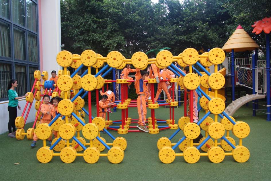 园所动态万能工匠户外自主游戏套装震撼进驻中庆幼儿园孩子们有福啦