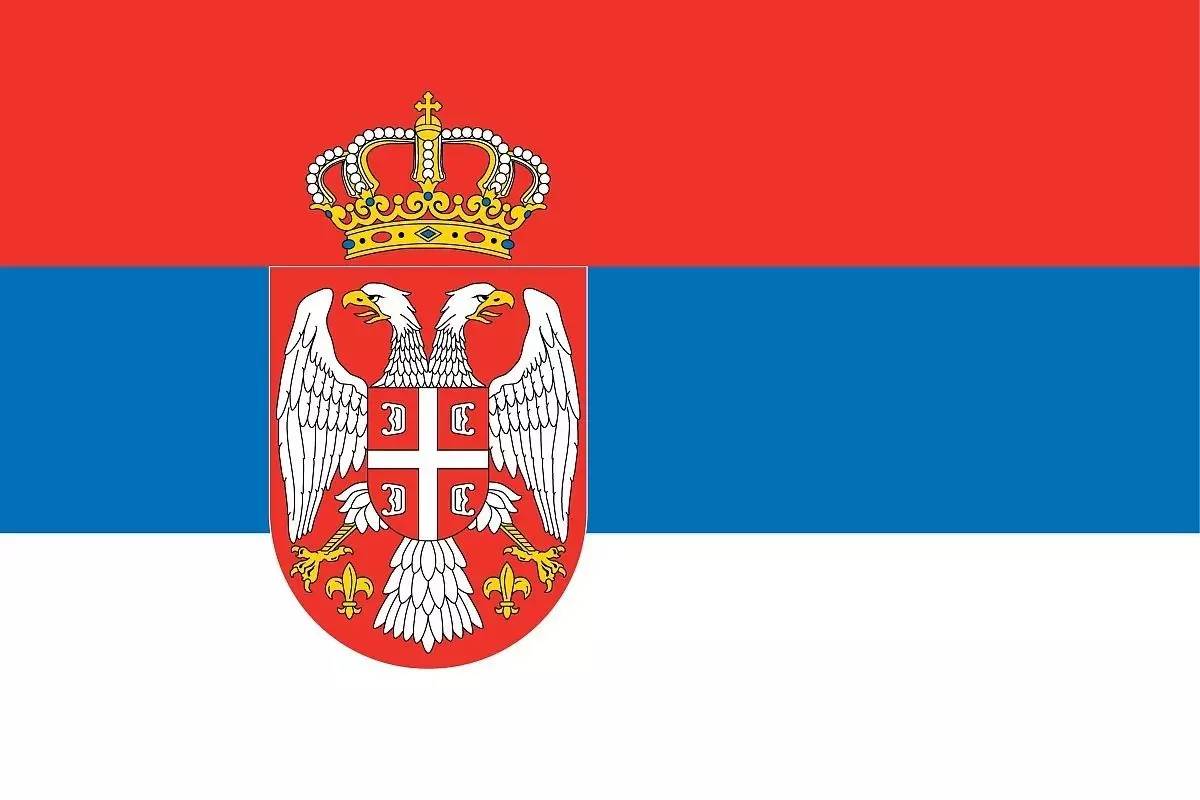 塞尔维亚的国旗图片