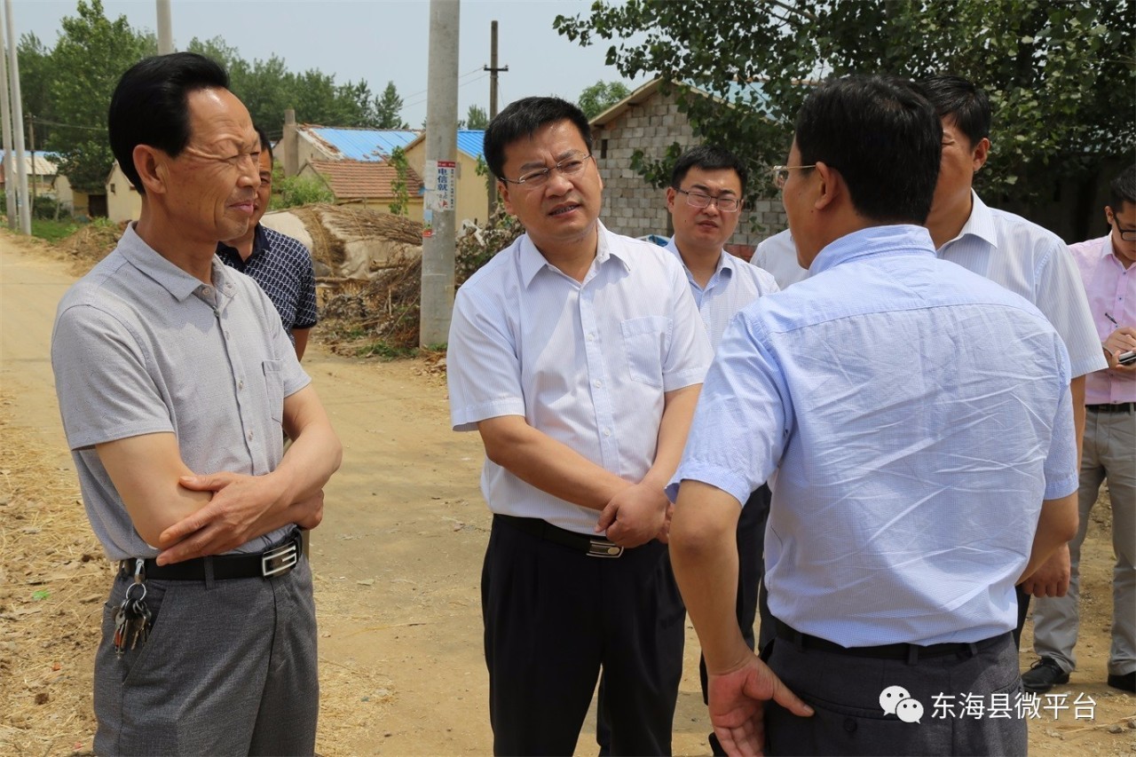 县委书记深入东海农村田间地头,项目建设现场 查看扶贫项目进展情况