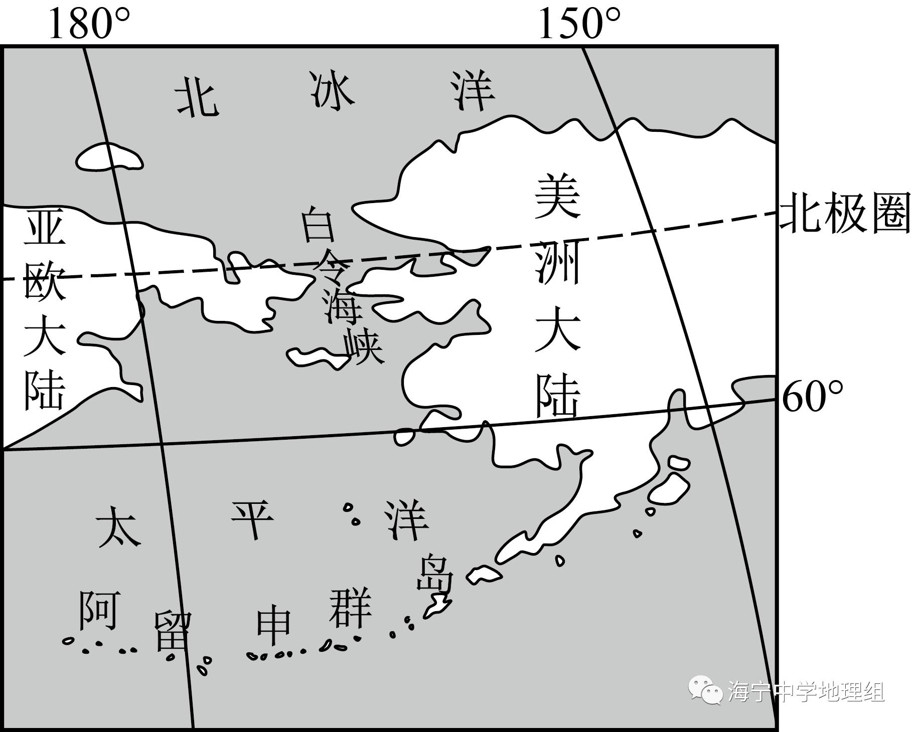 高考来了解下全国卷2中的白令海峡与印第安人