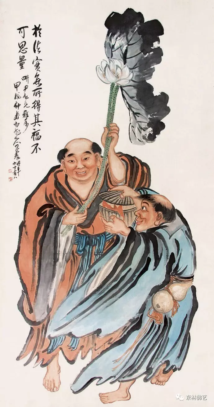 民国佛教大居士王一亭的佛教人物画