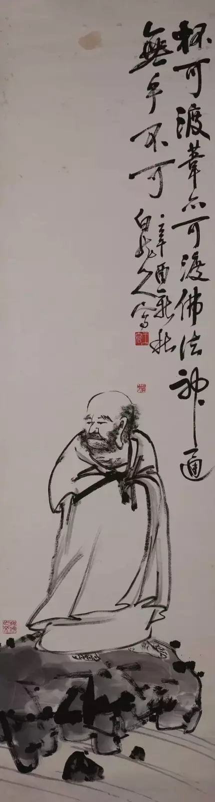 民国佛教大居士王一亭的佛教人物画