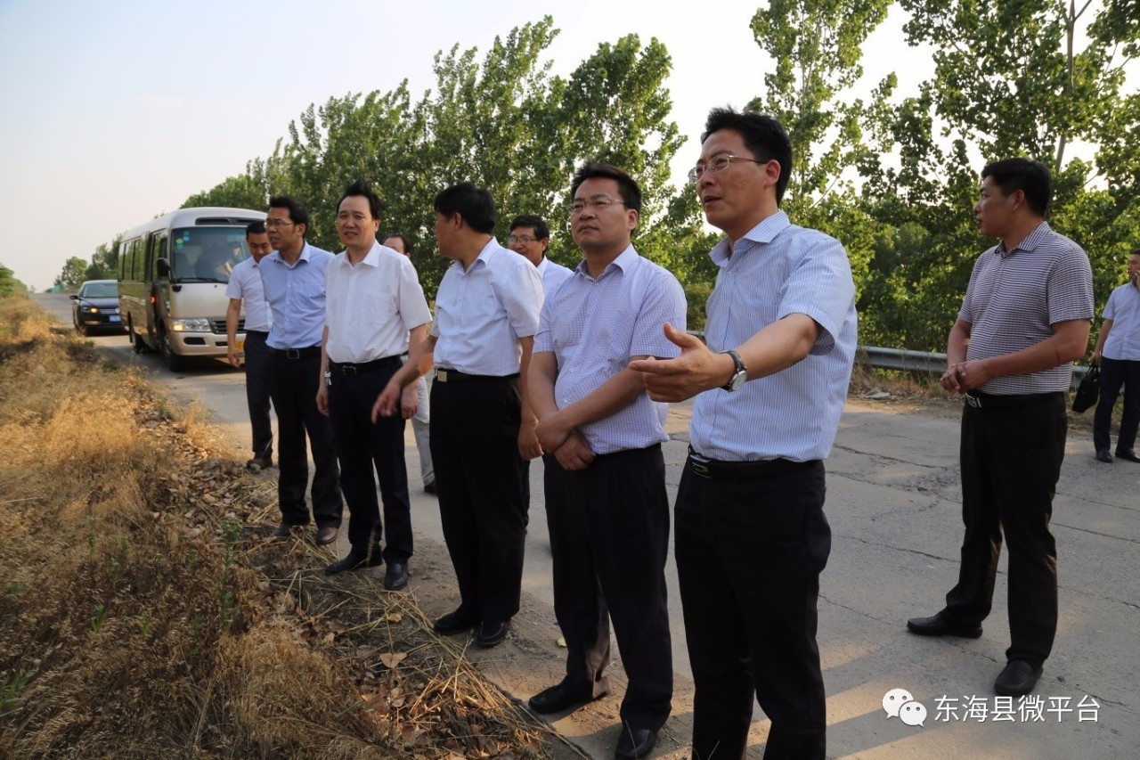 县委书记来到东海两个乡镇查看秸秆综禁及夏种情况