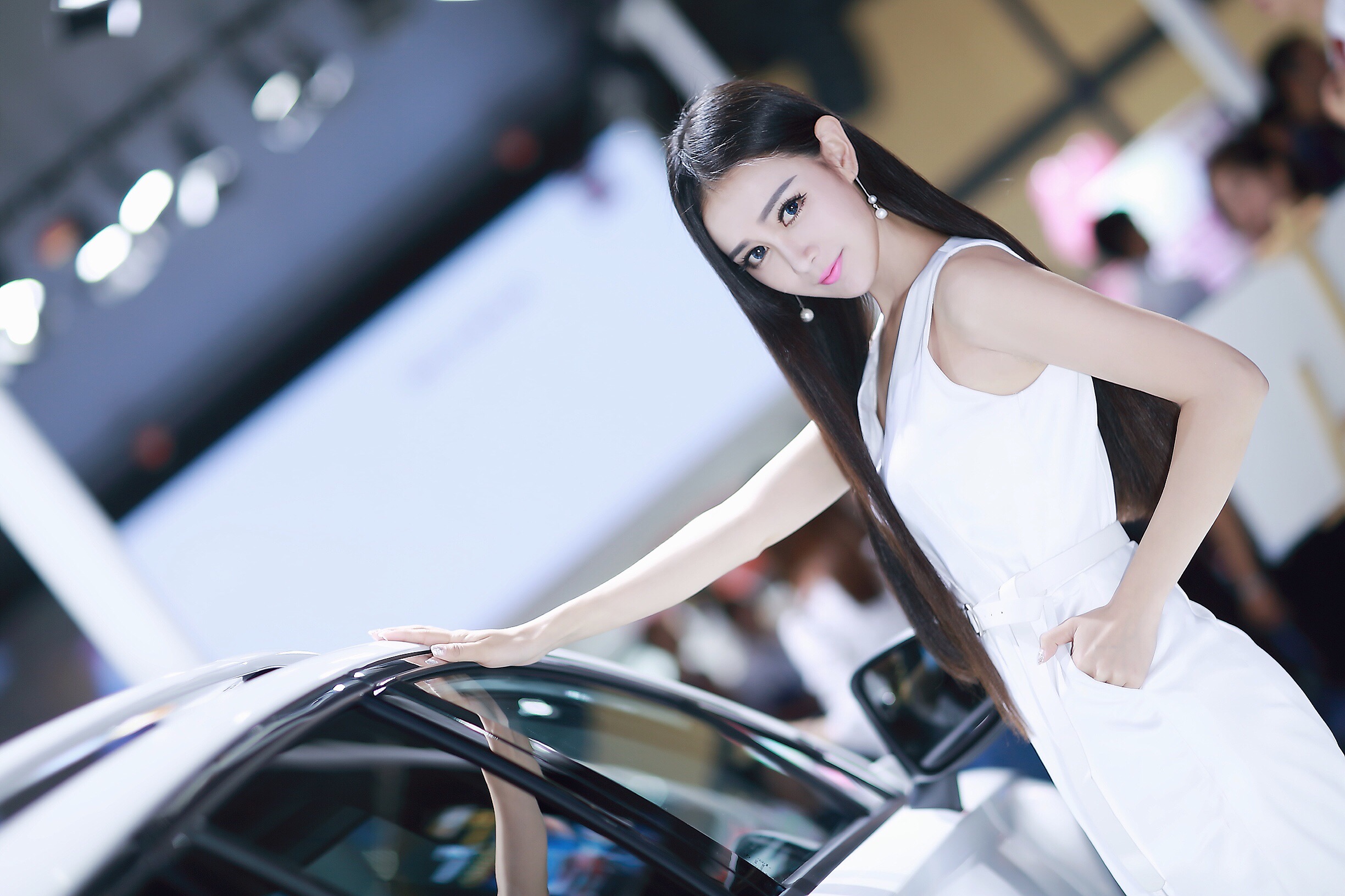 重庆2017国际车展模特图片