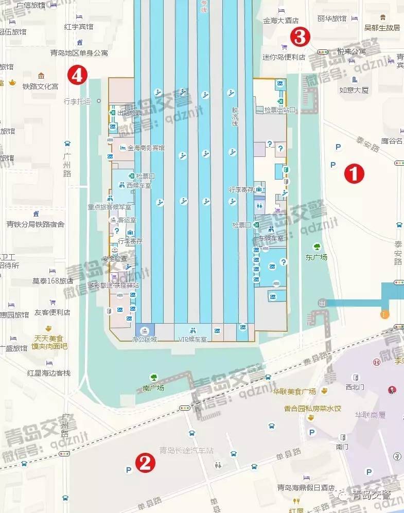 青岛北站平面示意图图片