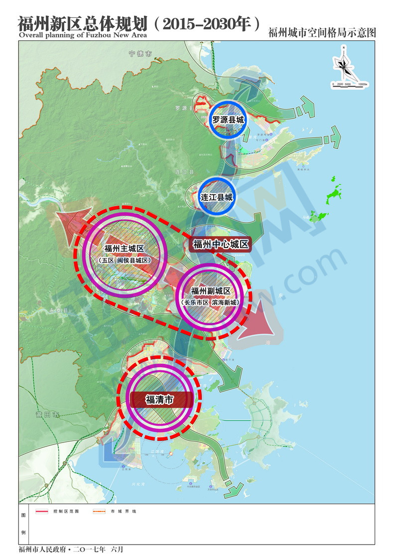 福州新區總體規劃草案公示!佈局八條地鐵線