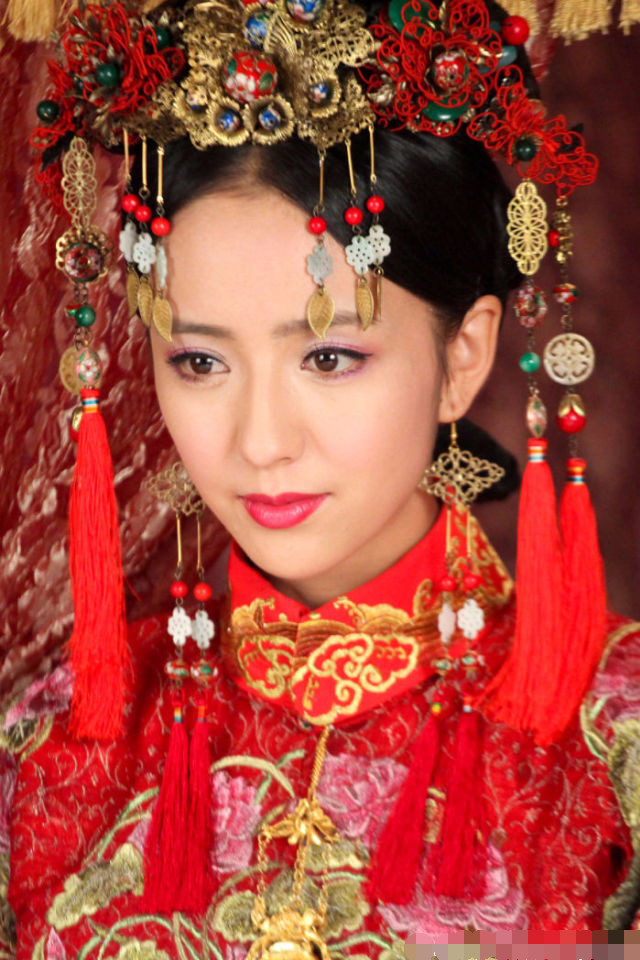 刘亦菲古装新娘妆图片图片