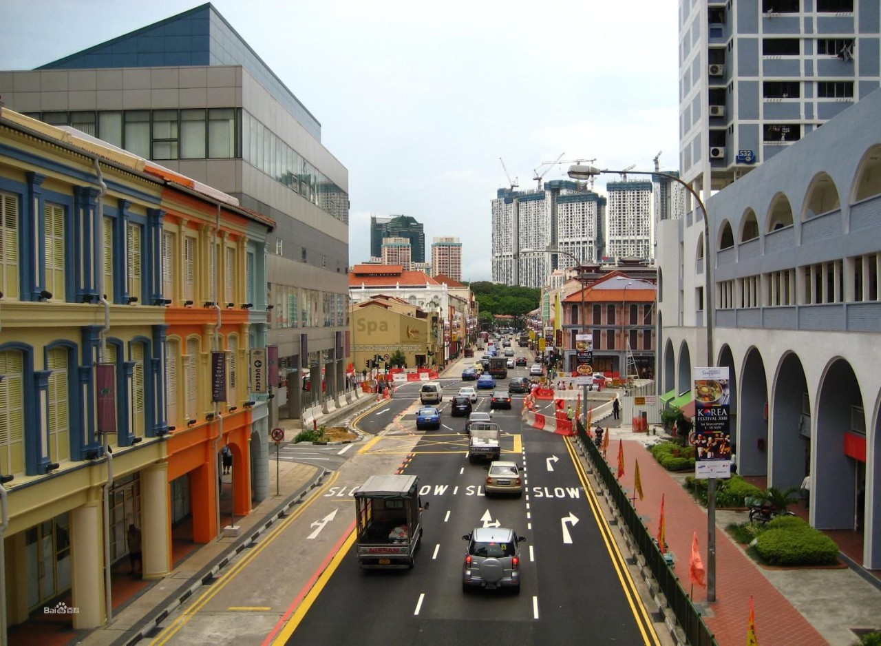 新加坡街景实况图片