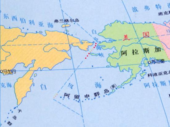 阿留申群岛地理位置图片
