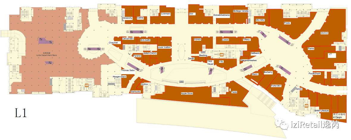 从50个商场平面图看购物中心动线规划
