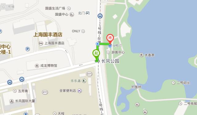 上海长风公园地图图片