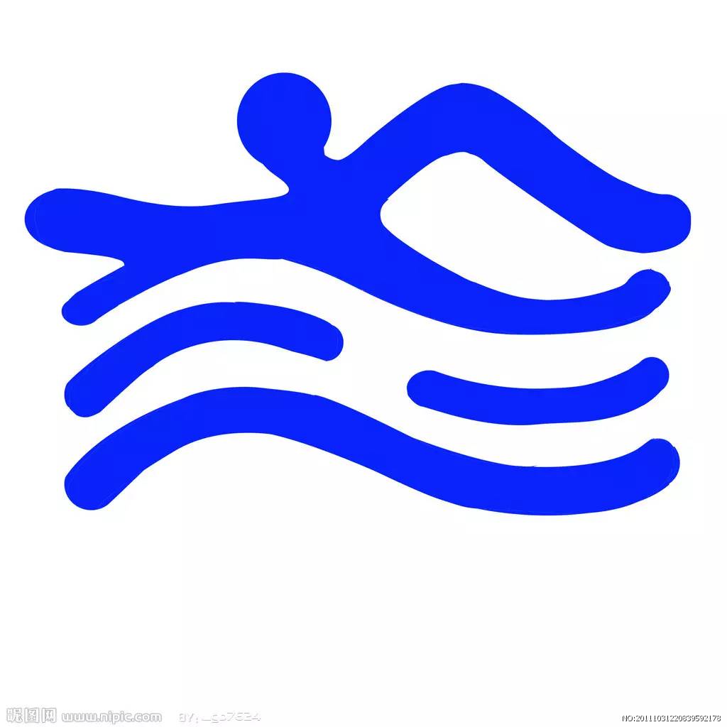 游泳logo矢量图图片