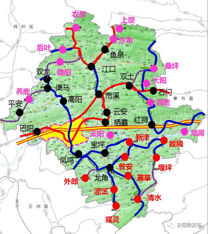 云阳县高速公路规划图图片