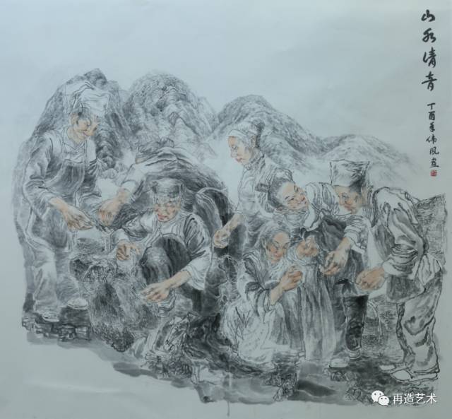 指导教师:缪肖俊2017史二龙180×240cm《归》中 国