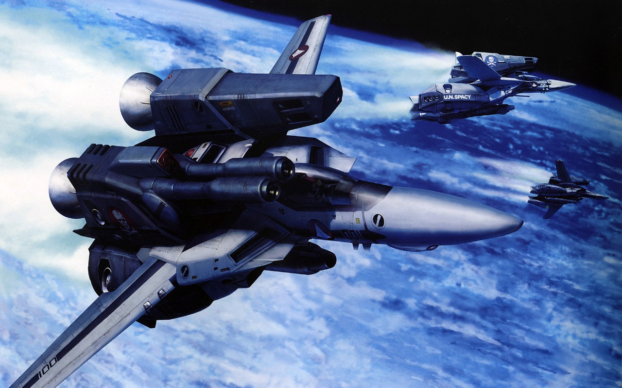 超时空要塞战机壁纸图片