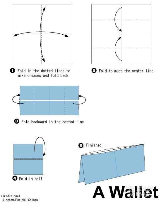 钱包怎么折步骤图片