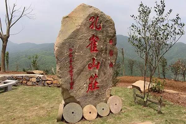 孔雀山庄座落在许家山村的后山岗上,那里环境幽静,空气清新,视野开阔.