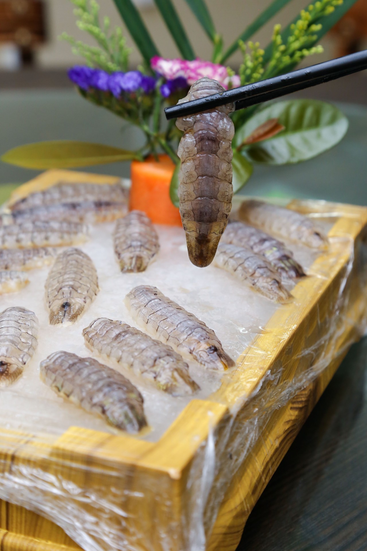 海鲜即买即加工斗门城区都有濑尿虾刺身海鲜蒸饭食啦