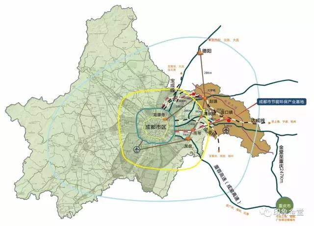 成都東進 軌道先行 24號線起於金堂 38號線過雲頂山至淮口鎮