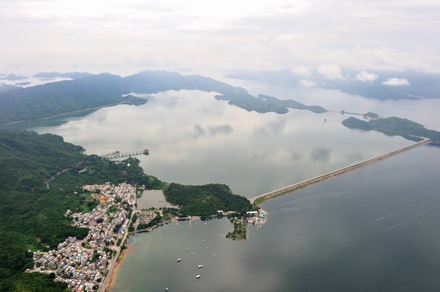 香港接收东江水面积最大的水库船湾淡水湖